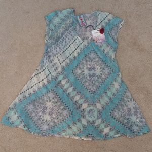 NWT Johnny Was M Beachy Turquoise Tunic/Dress